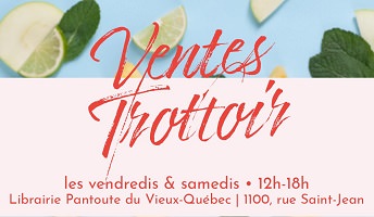 Affichette sur fond de citrons et limes.