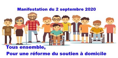 Affichette sur fond blanc : dessin de 12 personnes, femmes, hommes, jeunes, moins jeunes, parfois handicaps visibles, dont deux en fauteuil roulant.